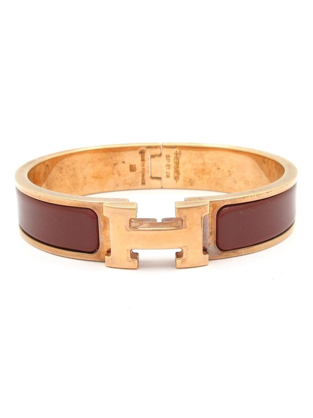 Hermes Clic H Rose Gold Brown Hardware #367175H64B